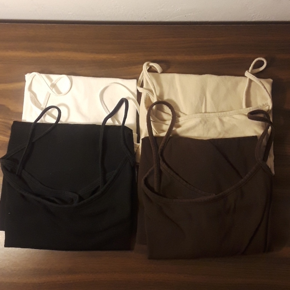 4 spaghetti strap tank